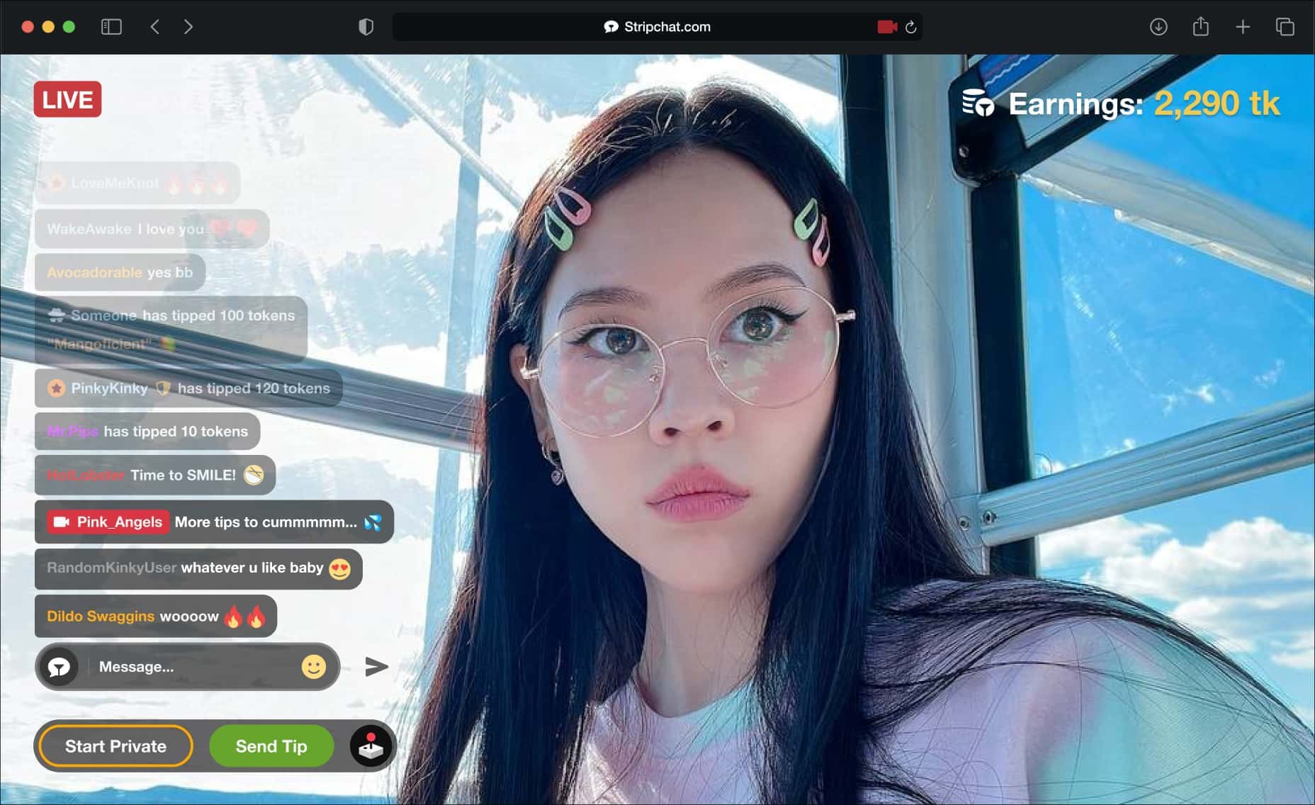 asian webcam model